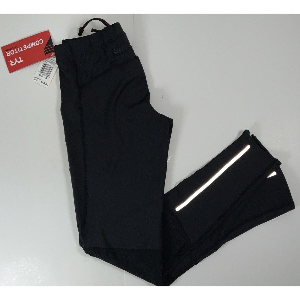 NWT‎ Women's TYR Competitor Running Tights - Black - XS